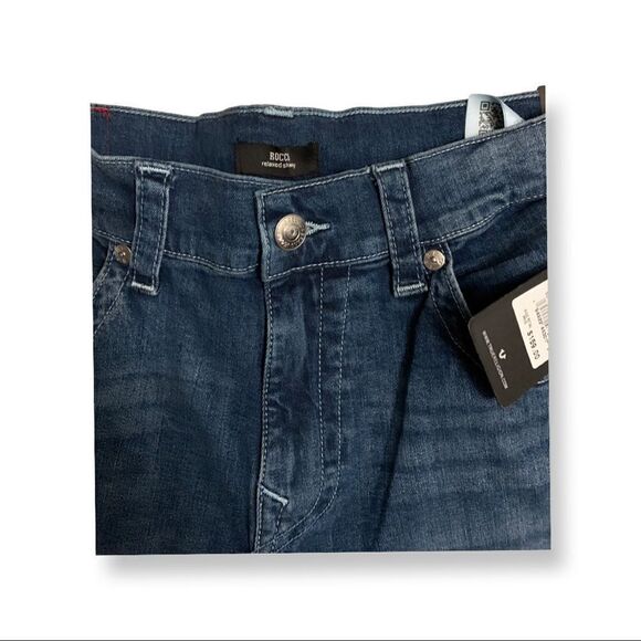 True Religion Rocco Relaxed Skinny Flap Denim Jeans - Picture 5 of 14